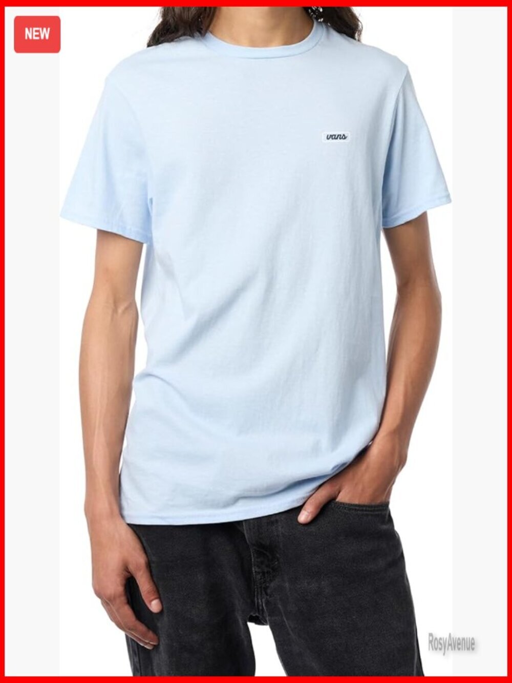 Relaxed Fit Crew Neck T-Shirt with Back Graphic